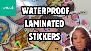 Easy Cricut Tutorial: How to Make Laminated Holographic Waterproof Stickers