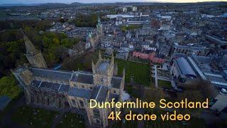 Scotland Dunfermline 4K drone video. 2020