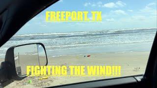 Fishing Freeport Texas and FIGHTING THE WIND!