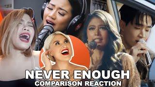 Vocal Coach's "Never Enough" Comparison｜Gigi De Lana, Morissette Amon, HENRY x Lena, Katrina Velarde