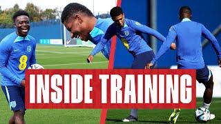 Jude's Nutmegs, Saka v Rashford & Crossing and Finishing Practice | Inside Training