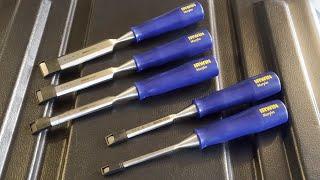 Irwin Marples Blue-Chip Bench Chisel Set - Best for Beginner Hand-Tool Woodworking? [Unboxing ASMR]