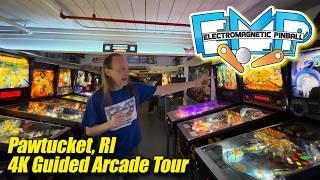 GUIDED TOUR! Electromagnetic Pinball Museum (Pawtucket RI), 4K arcade walkthrough, October 2024