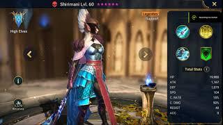 Raid Shadow Legends Hero Showcase Shirimani lv 60