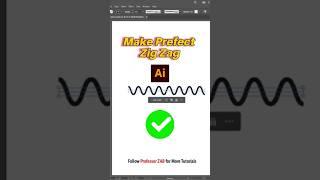 create zig-zag lines in Adobe illustrator under 1 minute #adobeillustrator  #designtips  #logo #zab