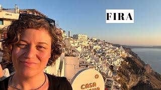 FIRA, SANTORINI  | Full Walking Tour & Travel Vlog