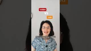 Какая разница между словами yarım и yarı? #турецкийонлайн #урокитурецкогоязыка