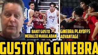 GINEBRA TIM CONE GUSTO MERALCO MAKALABAN SA QUARTER FINALS | GINEBRA ADVANTAGE SA PLAYOFFS