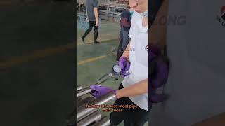 Factory stainless steel pipe test show