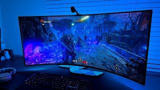 Space Marine 2 AWESOME NEW UPDATE on a 45" LG UltraWide OLED | BEST Gaming Monitor with RTX HDR