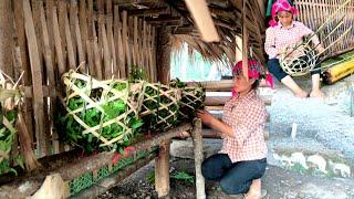 Single mother weaves baskets for laying hens after selling more ducks to pay for land