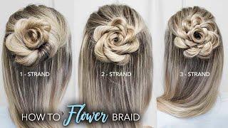 How To Flower Braid  3 Pretty Flower Braids