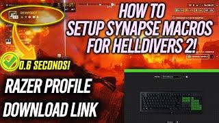 How to set up Helldivers 2 Macros With Razer Synapse | Fast stratagems