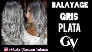 APRENDE HACER BALAYAGE GRIS