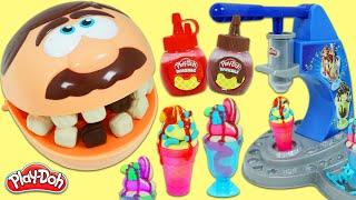 Feeding Mr. Play Doh Head Desserts With Drizzle Syrup!