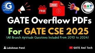 GO PDFs For GATE 2025 | @GATEOverflowofficial  