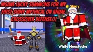 Insane Lucky Summons for my first Shiny Mythical on Anime Crossover Defense !!!!