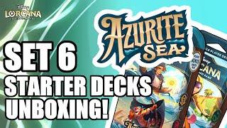 Set 6 Azurite Sea Starter Deck Unboxing and Review Disney Lorcana