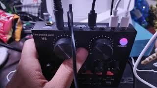 Unboxing the V8 Sound Card Console and initial test