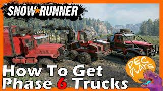 How to Get Phase 6 Trucks: Ank Civilian, Tayga 6455B & Aramatsu Forester - SNOWRUNNER