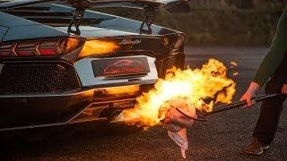 Lamborghini Aventador Cooking the Christmas Turkey