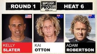 Round 1, Heat 6 - Kelly Slater vs Kai Otton vs Adam Roberston