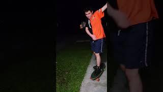 He keeps his balance