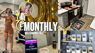 FALL VLOG | monthly reset ,decorating for fall,DEEP cleaning, WE HIT 50K & MORE