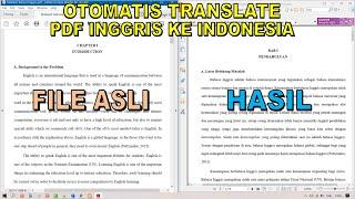 Cara Menerjemahkan PDF Berbahasa Inggris ke Indonesia dengan Cepat