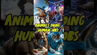 Animals doing human jobs part 1 #ai #shorts