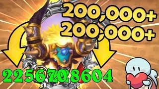 I MADE A 200,000+/200,000+ MINION! | Hearthstone Battlegrounds