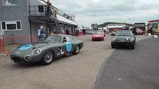 Donington Historic 2018 - 1960's GT + Sports Car Cup - cars go out for Qual