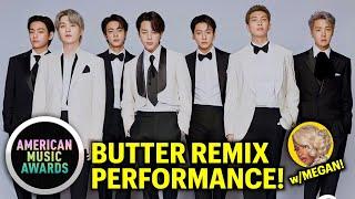 BTS & Megan Thee Stallion 'Butter Remix' Performance AMAs 2021