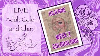 LIVE COLOR ALONG TUTORIAL | ROZRYSOWANAMAMA VIVA LACURVES JULIENNE POLYCHROMOS COLOR ALONG WEEK 2