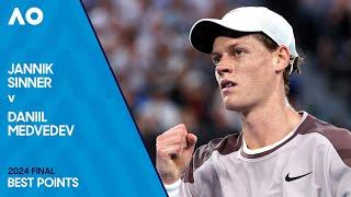 Jannik Sinner v Daniil Medvedev | Best Points | Australian Open 2024 Final