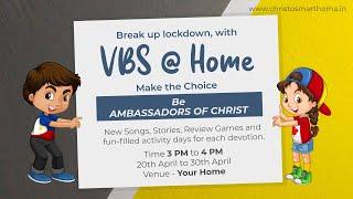 Day 3 - VBS @ Home, CMTC Kakkanad
