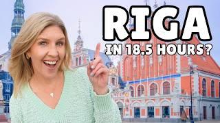 We had an 18.5 hour layover in Riga, Latvia