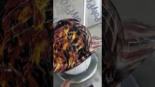 Firemans helmet painted #custom #fireman #firstresponders #customdesign #shortvideo