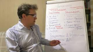 Эндогенная и Реактивная депрессия-Рекурентное (монополярное) и биполярное расстройства-Дистимия