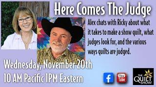 Ricky Tims LIVE - What Do Quilt Judges Look For?