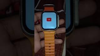 youtube in t800 ultra smart watch me code #bass #applewatch #trending #viral #shorts