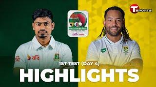 Highlights | Bangladesh vs South Africa | 1st Test | Day 4 | T Sports