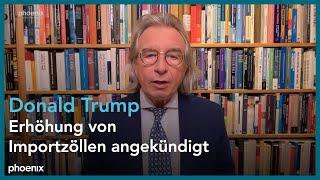 Prof. Thomas Jäger zu Donald Trumps angekündigten Importzöllen | 26.11.24