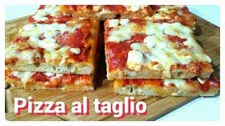 Pizza al taglio/ Homemade italian pizza recipe