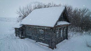 24 hours SOLO in an abandoned village / Saved from the frost ASMR