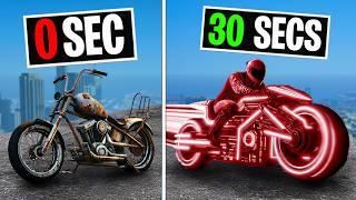 every 30 seconds my BIKE gets FASTER.. GTA 5 RP