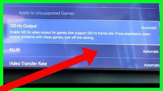 How to Get 120 FPS on PS5 (NEW UPDATE in 2024)