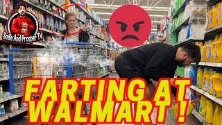 FARTING AT WALMART  - The Pooter vs The Sharter !