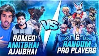 Ajjubhai, Amitbhai & Romeo Vs World Best Pro Player- Can We Win?- Garena Free Fire