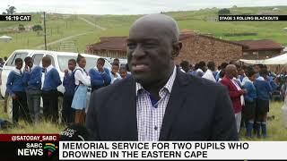 Memorial service held for two pupils who drowned at Cebe Bridge